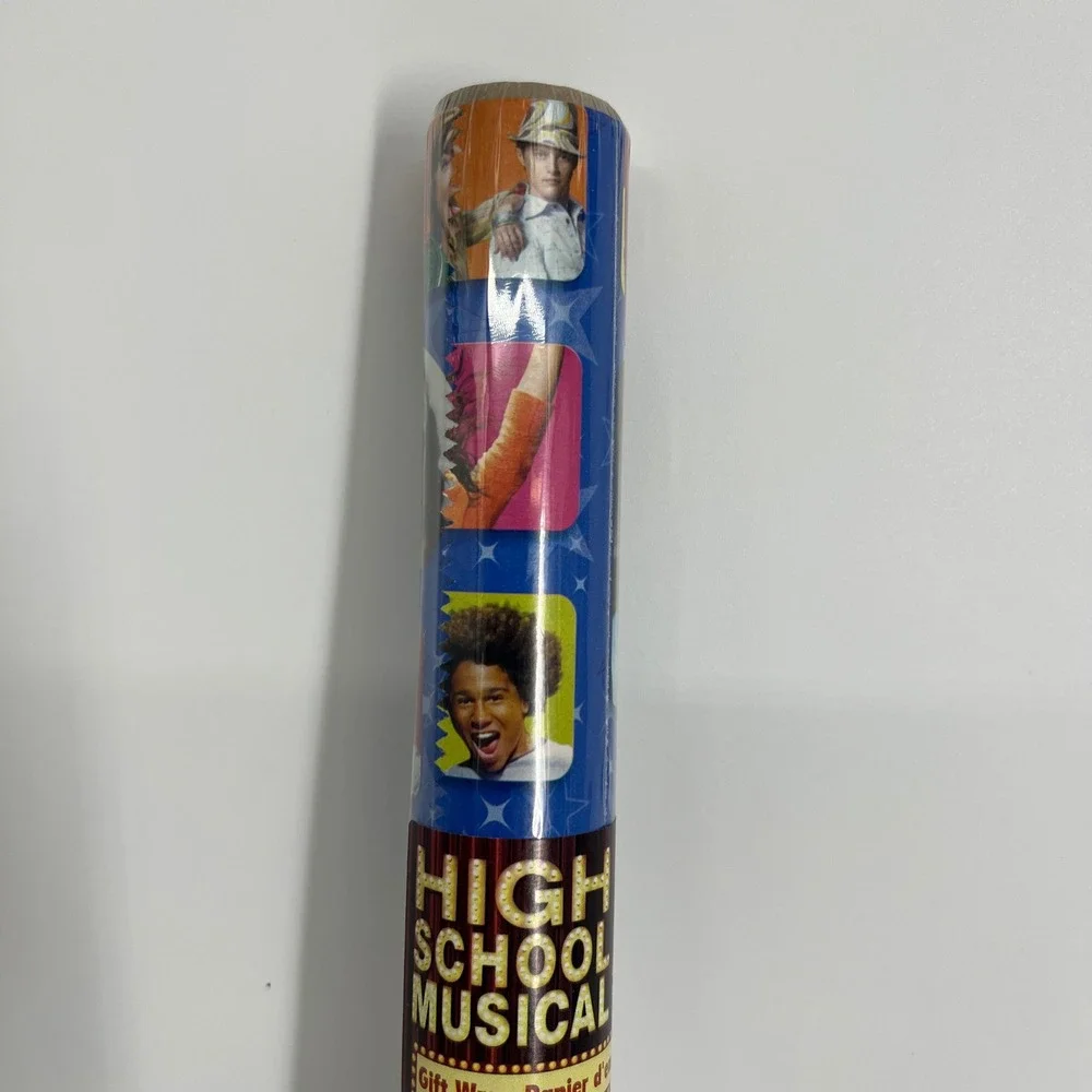 Disney High School Musical Gift Wrap Hallmark 15 Sq Ft Blue Vintage 2000s New‎